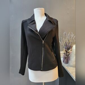 Max studio black knit jacket size xs